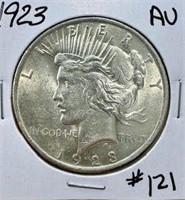 1923 Peace Dollar - AU