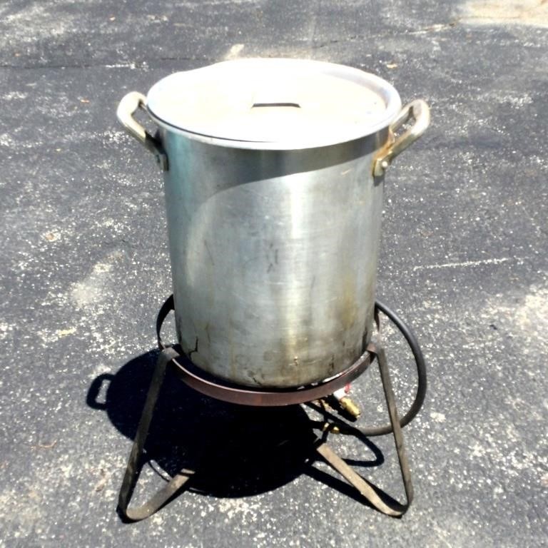 Propane Outdoor Burner, Pot and Strainer