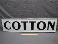 Nice Vintage Metal Cotton Sign