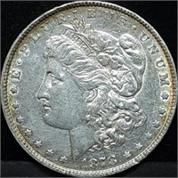 1878 7TF Rev of 78 Morgan Silver Dollar Toned Rev