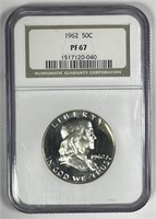 1962 Franklin Silver Proof Half NGC PF67