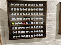 WALL MOUNT DISPLAY BOX WITH COLLECTOR GOLF