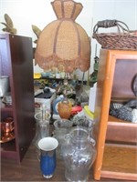 Vases and lamp
