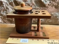Vintage Humidor & Pipe Stand