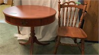Round Table with Drawer, Kitchen Chair