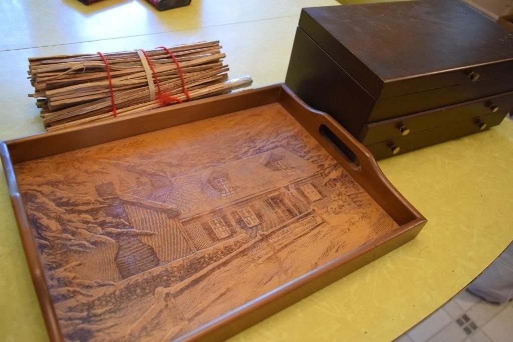 Jewelry Box, Serving Tray & Fat Wood