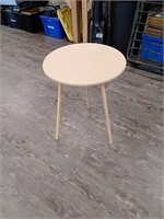 Small round wood table