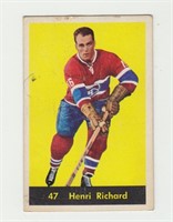 1960 Parkhurst Henri Richard Hockey Card