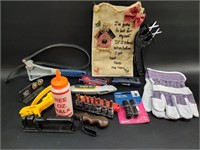 Various Tools & Cloth Sign