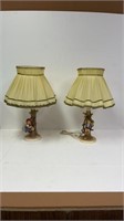 Hummel #229 Apple Tree Boy & Girl Lamps