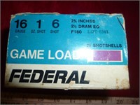 Federal 16ga Shot Shells - 2 3/4" #6 Shot - 25rds