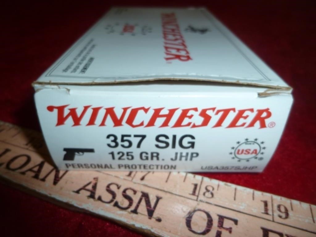 Winchester 357 Sig 125gr JHP Ammunition - 40rds