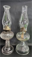 (2) VINTAGE OIL LAMPS