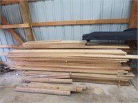 Homesawed lumber mostly 8' long