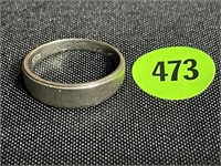 14 K WHITE GOLD RING - 3 GRAMS - WEIGHED ON A SEN-