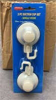 10 NEW IN PACKAGE 2 PC SINGLE HOOK SUCTION CUP