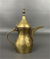 Turkish Brass Etched Coffee Pot