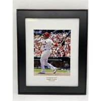 MLB Albert Pujols Autographed Framed Photo w/ COA