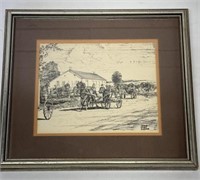 Peter Etril Snyder Early Lithograph- T
