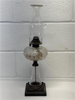 Oil Lamp Brass and Glass- XE