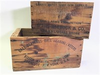 Vtg Wooden Crates Kilian Manuf Sears Small Arms