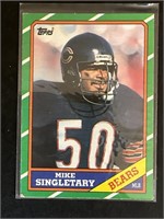 1986 TOPPS NFL FOOTBALL "MIKE SINGLETARY" NO. 24