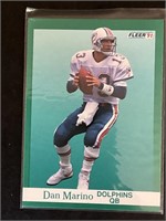 1991 FLEER NFL FOOTBALL "DAN MARINO" NO. 124 PIC