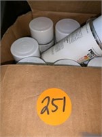 10 CASES OF WHITE PRECISION COLOR SPAY PAINT