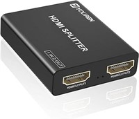 HDMI Splitter, 1 in 2 Out 4K HDMI Splitter for