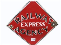 RAILWAY EXPRESS AGENCY SSP DIAMOND SIGN