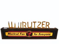 WURLITZER BUBBLE TUBE LIGHT UP DISPLAY SIGN