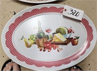 (2) Large Plastic Tray/Platters