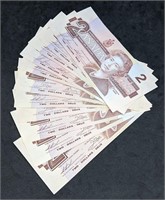 11 x 1986 Bank of Canada $2 Bank Notes