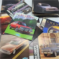 Large Lot of 80s Automobile Booklets / Pamphlets
