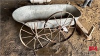 OFFSITE: Antique Bath Tub, Wheels, one Bunk