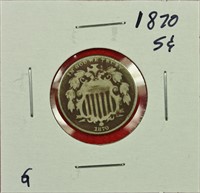 1870 Shield Nickel G