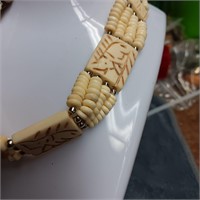 Carved Bone Choker