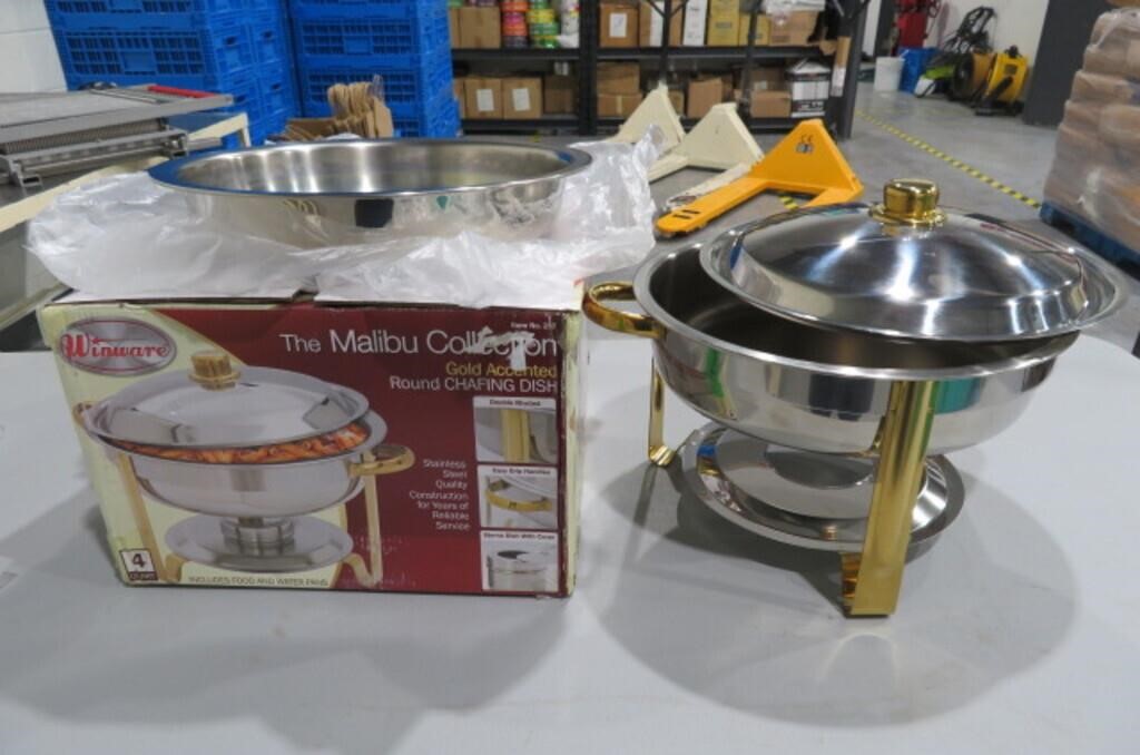 Winco Winware 4 Quart Round Chafing Dish