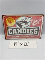 CANDIES REPRODUCTION TIN SIGN