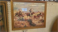 "ROPIN' CATTLE" BY FREDRICK REMINGTON