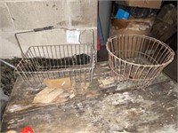 old metal baskets
