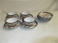 ASIAN STYLE CUPS & SAUCERS