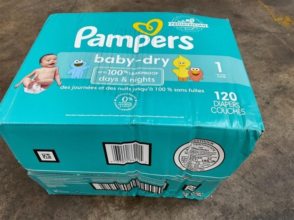 Pampers Baby Dry Diapers - Size 1