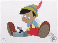 Disney Animation Ltd Ed Cel Print, "Pinocchio"