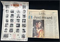 N - SIGNED CONCERT LINEUP & ELVIS HEADLINES (J47)