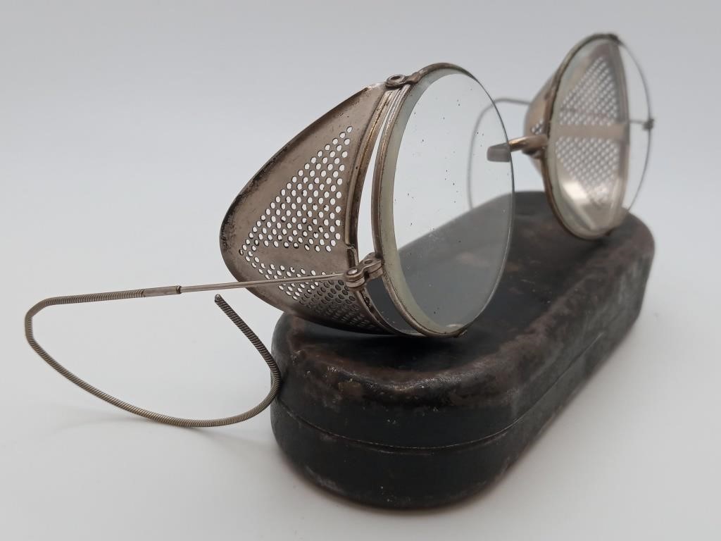 Antique Wilson's Aviator-Driving Steampunk Glasses