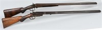 2-ANTIQUE BELGIUM  SXS 12 GA. SHOTGUNS