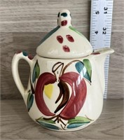 Two Cup Teapot w/ Green & Red Rectangles (RARE)