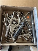 Flat of assorted tooling