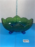 Vintage janette glass Green and Blue